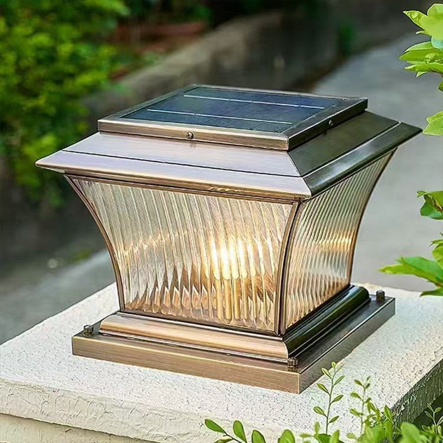 Waterproof Copper Outdoor Pillar Light European style - Lamp Outdoor