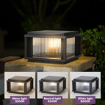 Waterproof Outdoor Pillar Solar Lights Retro Style - Lamp Outdoor