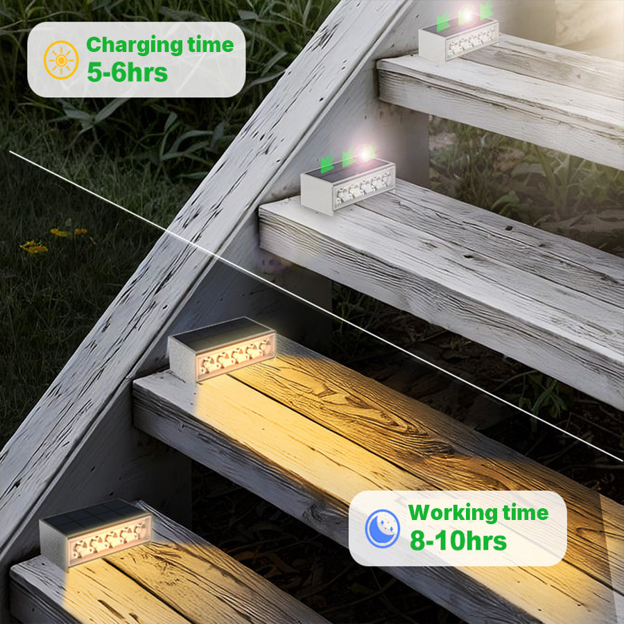 Solar Outdoor Step Light Fixtures Waterproof Modern Style - Lamp Outdoor