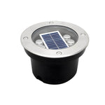 Solar Powered LED Metal Well Light - Lamp Outdoor
