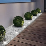 Solar Powered LED Metal Well Light - Lamp Outdoor