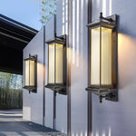 Vintage Striped Glass Shade IP55 Waterproof Retro Solar Lights Outdoor - Lamp Outdoor