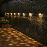 4 Pcs Solar Stair Lights Outdoor Step Lights LED Garden Lights Wall Mounted Lights - Lamp Outdoor