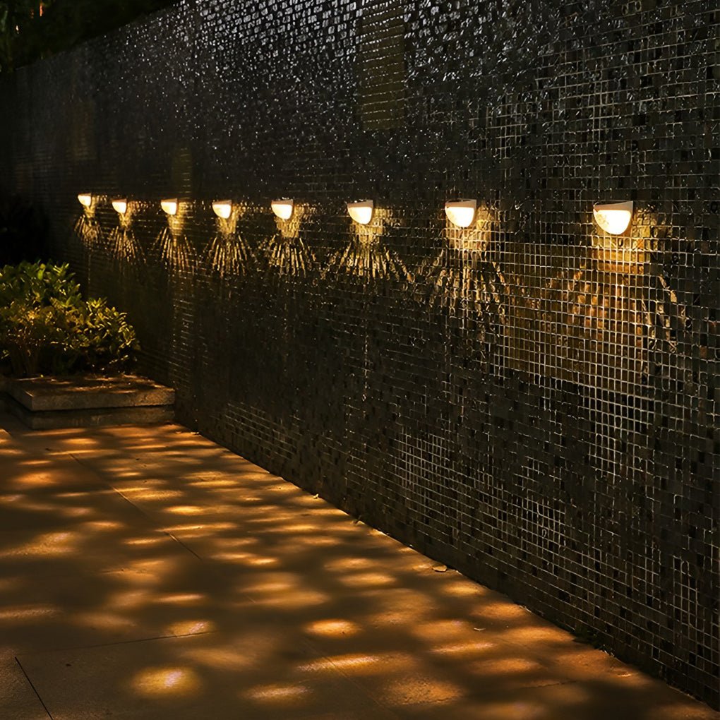 4 Pcs Solar Stair Lights Outdoor Step Lights LED Garden Lights Wall Mounted Lights - Lamp Outdoor