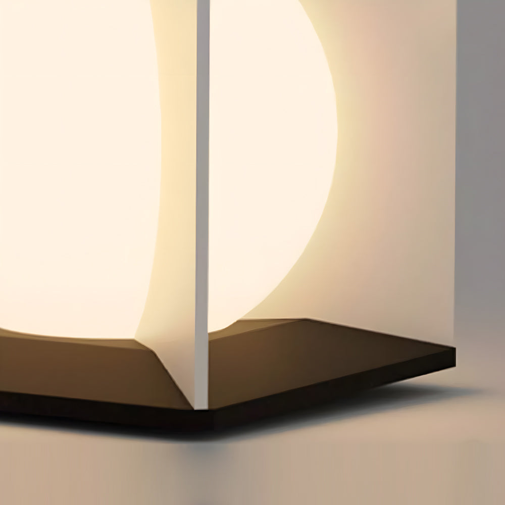 Square Stainless Steel Outdoor Waterproof a pillar lights with Acrylic Lampshade - Lamp Outdoor