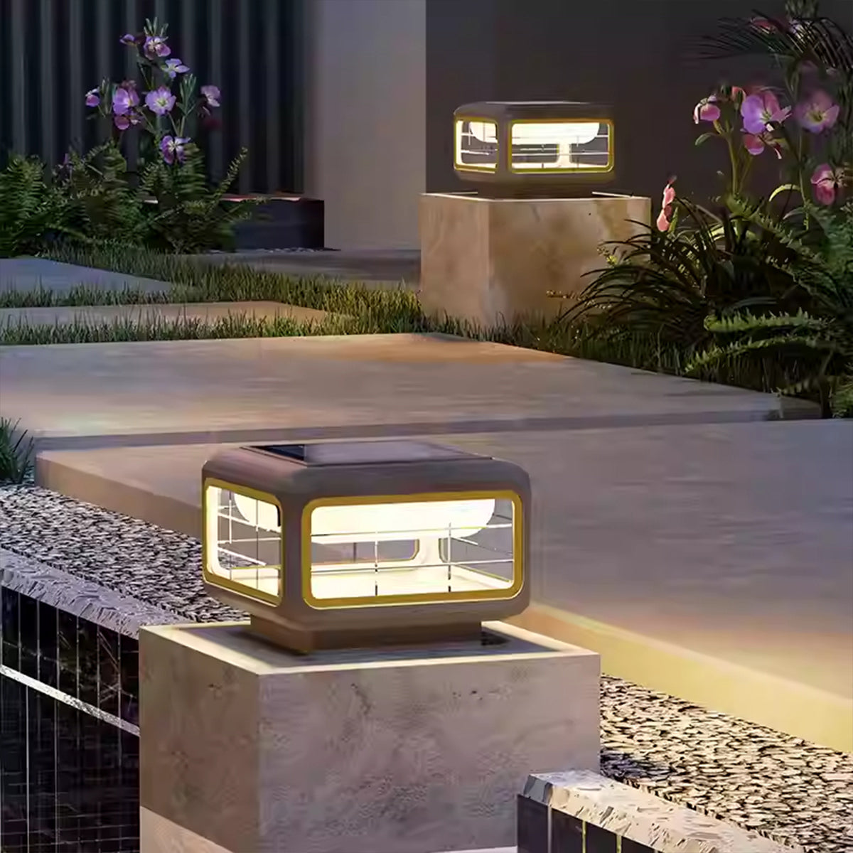 Waterproof Outdoor Pillar Light Modern Minimalist Style - Lamp Outdoor
