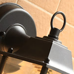Square Glass Wall Lamp Outdoor Wall Sconce Lighting LED Waterproof Wall Lights - Lamp Outdoor