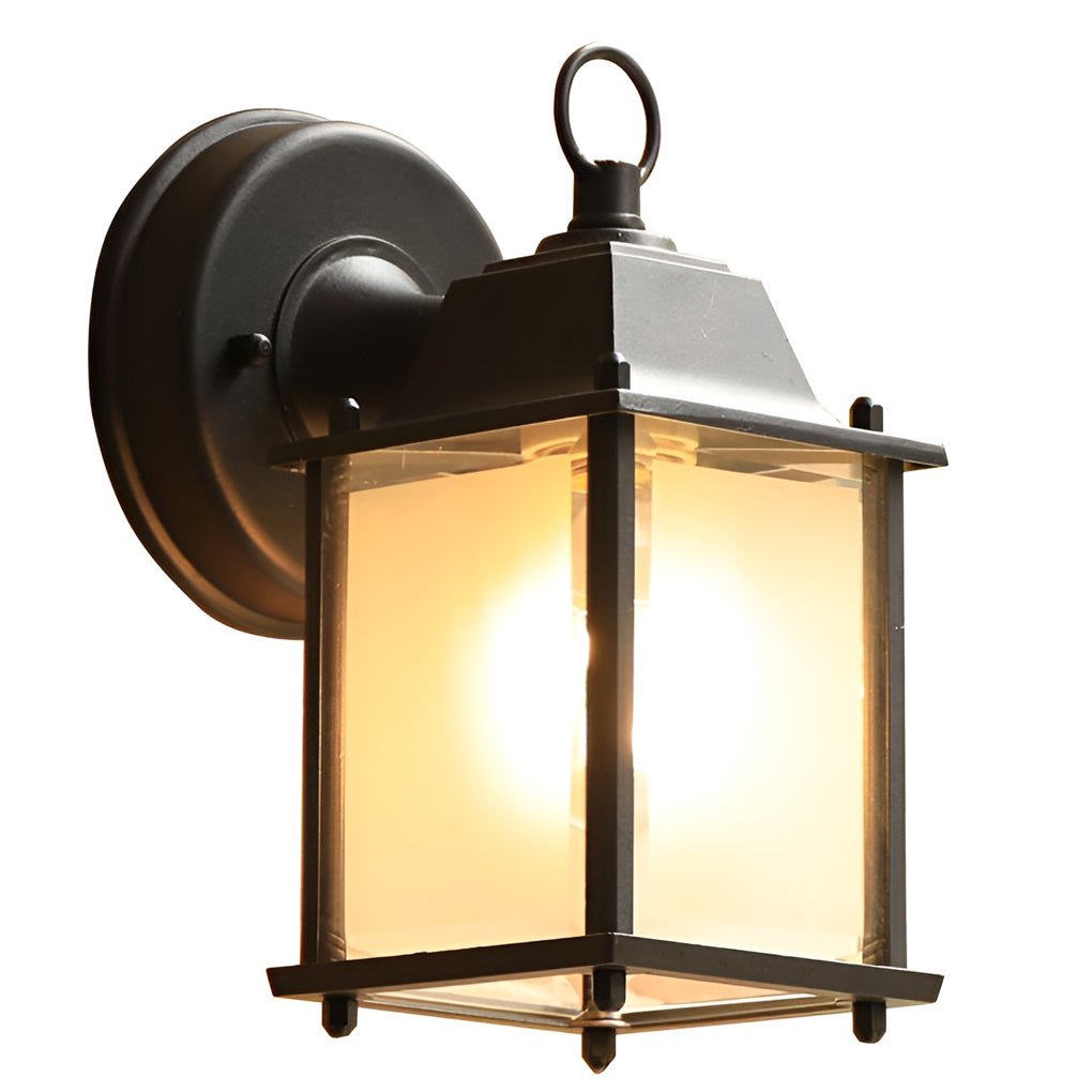 Square Glass Wall Lamp Outdoor Wall Sconce Lighting LED Waterproof Wall Lights - Lamp Outdoor