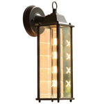 Square Glass Wall Lamp Outdoor Wall Sconce Lighting LED Waterproof Wall Lights - Lamp Outdoor