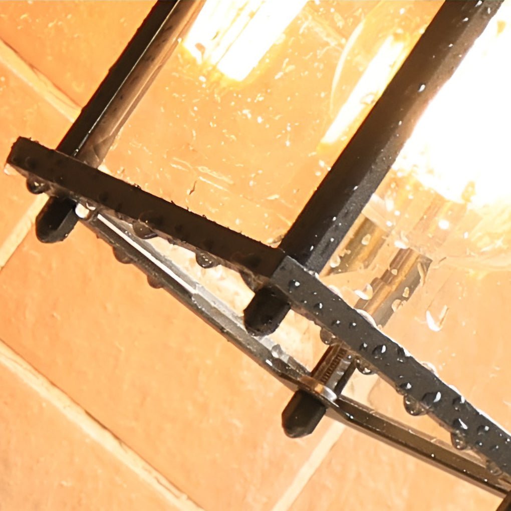Square Glass Wall Lamp Outdoor Wall Sconce Lighting LED Waterproof Wall Lights - Lamp Outdoor