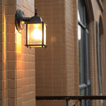 Square Glass Wall Lamp Outdoor Wall Sconce Lighting LED Waterproof Wall Lights - Lamp Outdoor