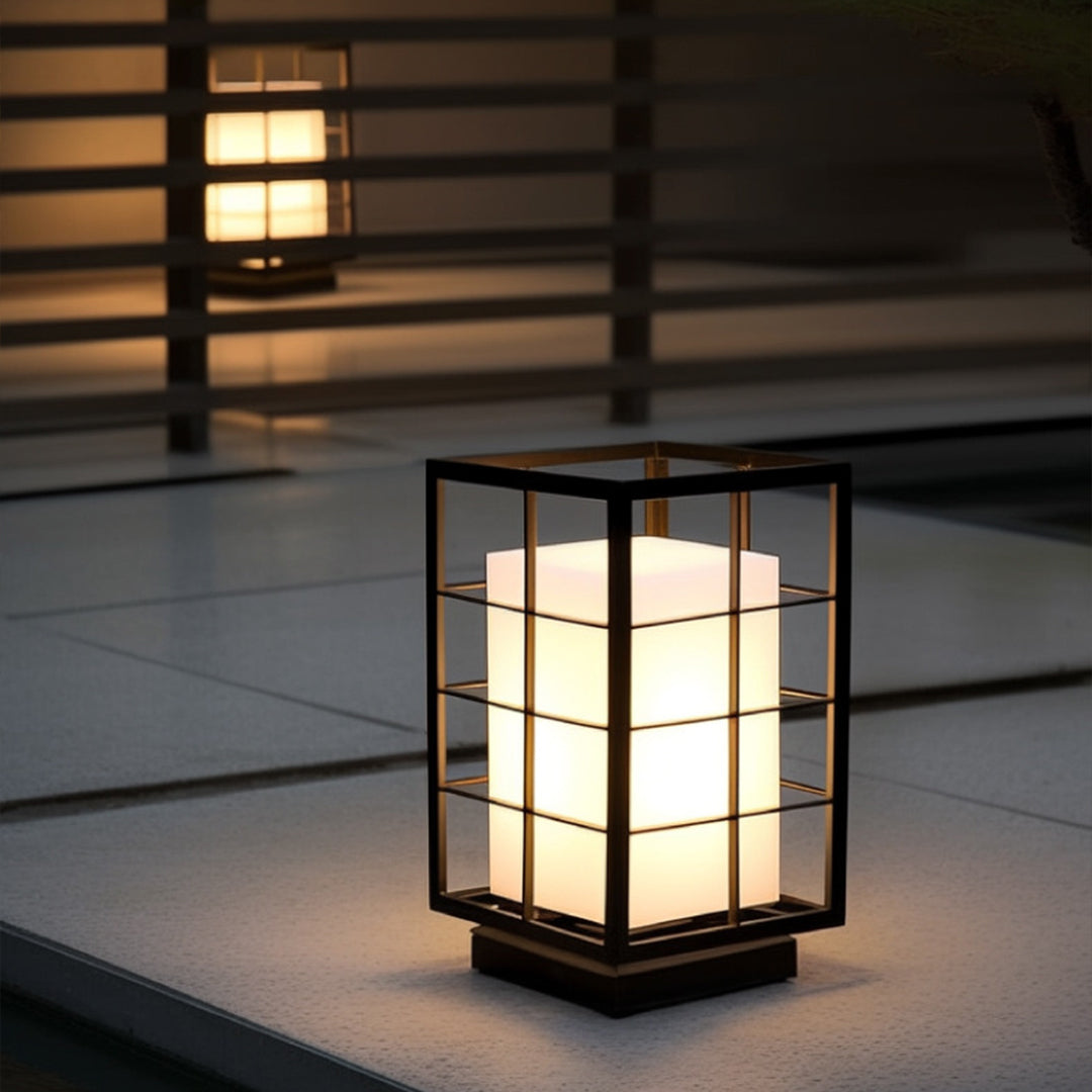 Black Modern Floor Lamp Waterproof Stainless Steel - Lamp Outdoor