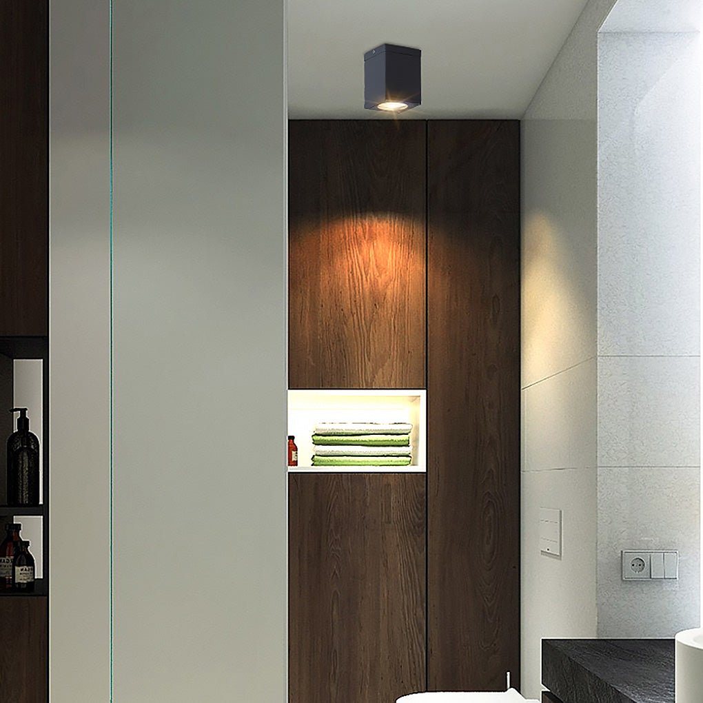 Square LED Waterproof Ceiling Light Downlight for Balcony Entrance Hallway Bedroom - Lamp Outdoor