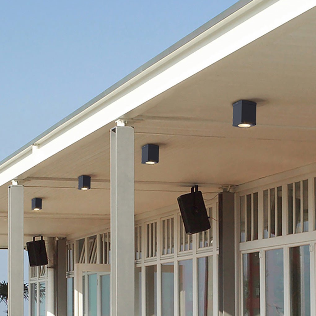 Square LED Waterproof Ceiling Light Downlight for Balcony Entrance Hallway Bedroom - Lamp Outdoor