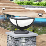 Square Metal Solar Garden Light LED Outdoor Light Post Waterproof Fence Column Head Lamp Pillar Light - Lamp Outdoor