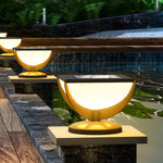 Square Metal Solar Garden Light LED Outdoor Light Post Waterproof Fence Column Head Lamp Pillar Light - Lamp Outdoor