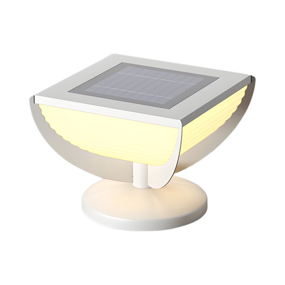 Square Metal Solar Garden Light LED Outdoor Light Post Waterproof Fence Column Head Lamp Pillar Light - Lamp Outdoor