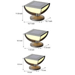 Square Metal Solar Garden Light LED Outdoor Light Post Waterproof Fence Column Head Lamp Pillar Light - Lamp Outdoor