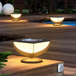 Square Metal Solar Garden Light LED Outdoor Light Post Waterproof Fence Column Head Lamp Pillar Light - Lamp Outdoor