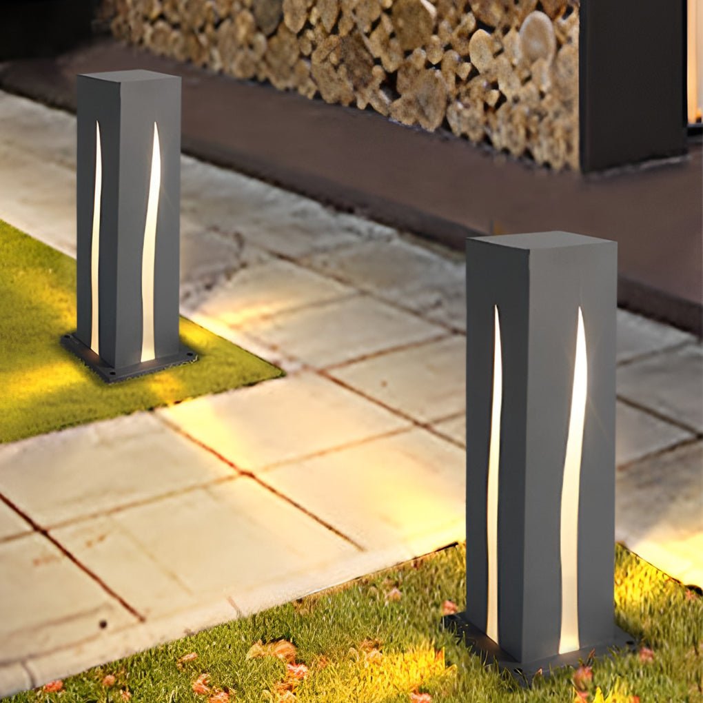 Elegant Rectangular Garden Pathway Lights Landscape LED Outdoor Illumination - Lamp Outdoor