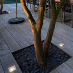 Square 90-260V In-Wall Recessed 4W LED Step Lights for Outdoor Stairs, Deck, and Patio - Lamp Outdoor