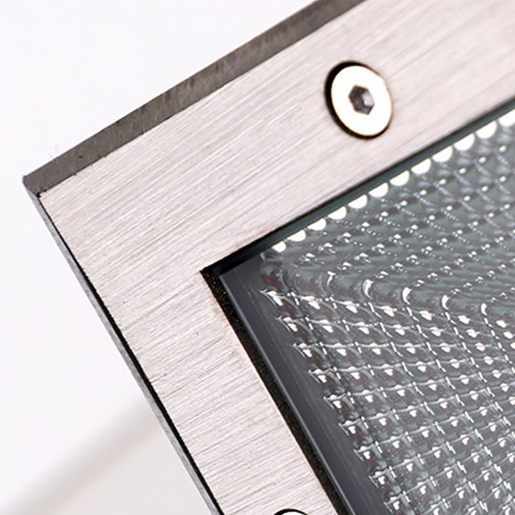 Square 90-260V In-Wall Recessed 4W LED Step Lights for Outdoor Stairs, Deck, and Patio - Lamp Outdoor
