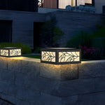 Square Waterproof LED Modern Solar Outdoor Deck Post Lights Pillar Light - Lamp Outdoor