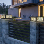 Square Waterproof LED Modern Solar Outdoor Deck Post Lights Pillar Light - Lamp Outdoor