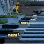 Square Waterproof LED Modern Solar Outdoor Deck Post Lights Pillar Light - Lamp Outdoor