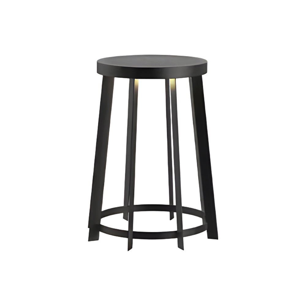 Solar Led Stools Outdoor Light Steel Round Stool Classic Solar Garden | Lamp Outdoor ...