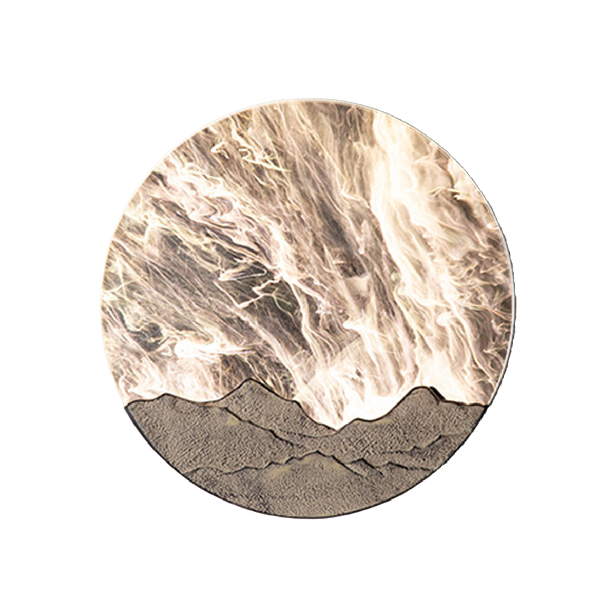 LED Round Outdoor Sconce Waterproof Sunrise Round Decorative - Lamp Outdoor
