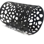 Stylish Black Solar Stake Pathway Light with Flamed SMD LEDs - 22.4 Inches Tall - Lamp Outdoor