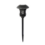 Stylish Black Solar Stake Pathway Light with Flamed SMD LEDs - 22.4 Inches Tall - Lamp Outdoor