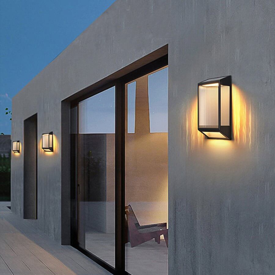 Stylish Vertical Ripped Acrylic LED Wall Lamp Waterproof & Modern Wall Lighting - Lamp Outdoor
