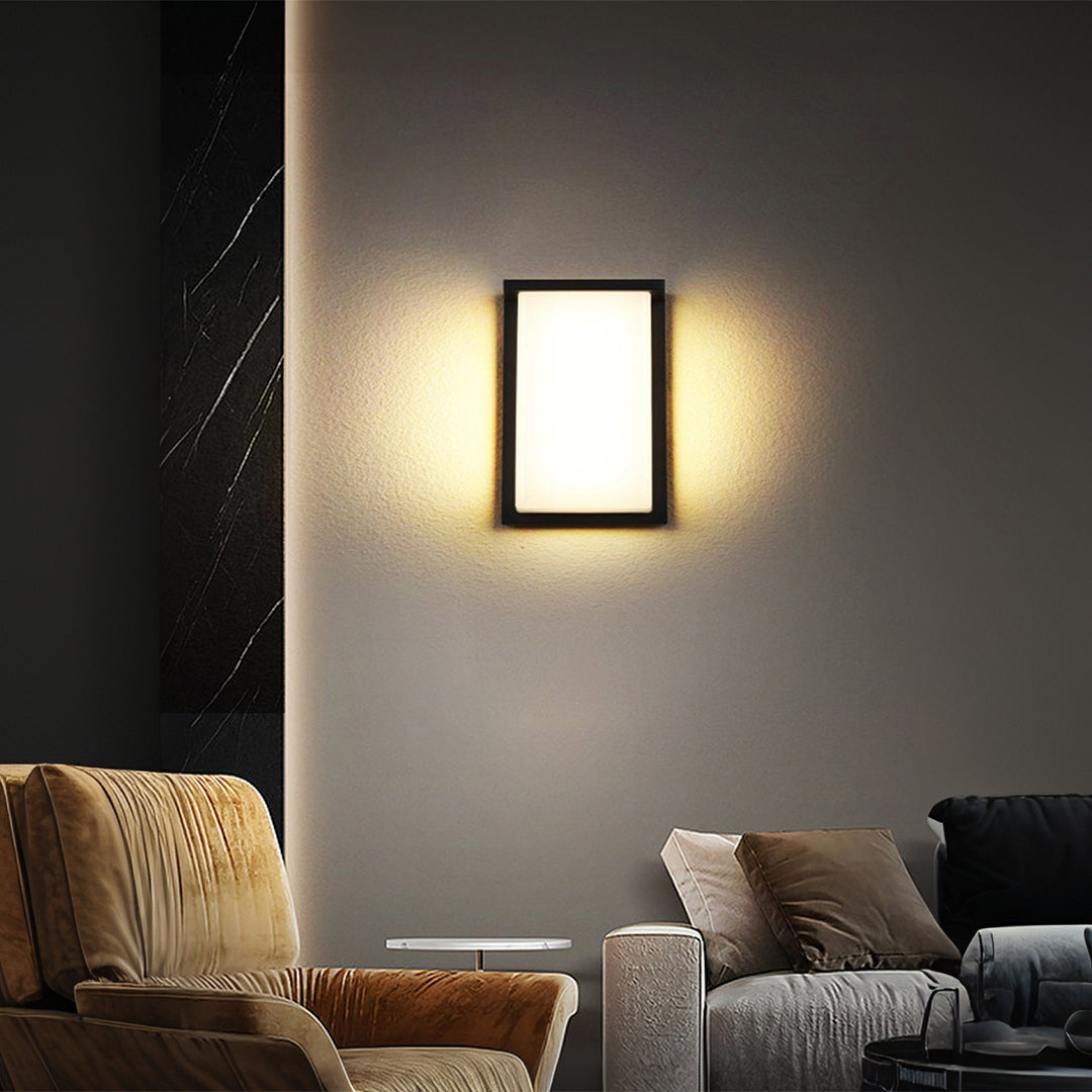 LED Rectangular Outdoor Sconce Waterproof Die-Cast Aluminum - Lamp Outdoor
