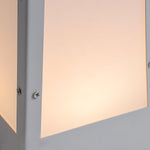 Stainless Steel Waterproof Geometric Floor Lamp with Pyramid Design - Lamp Outdoor