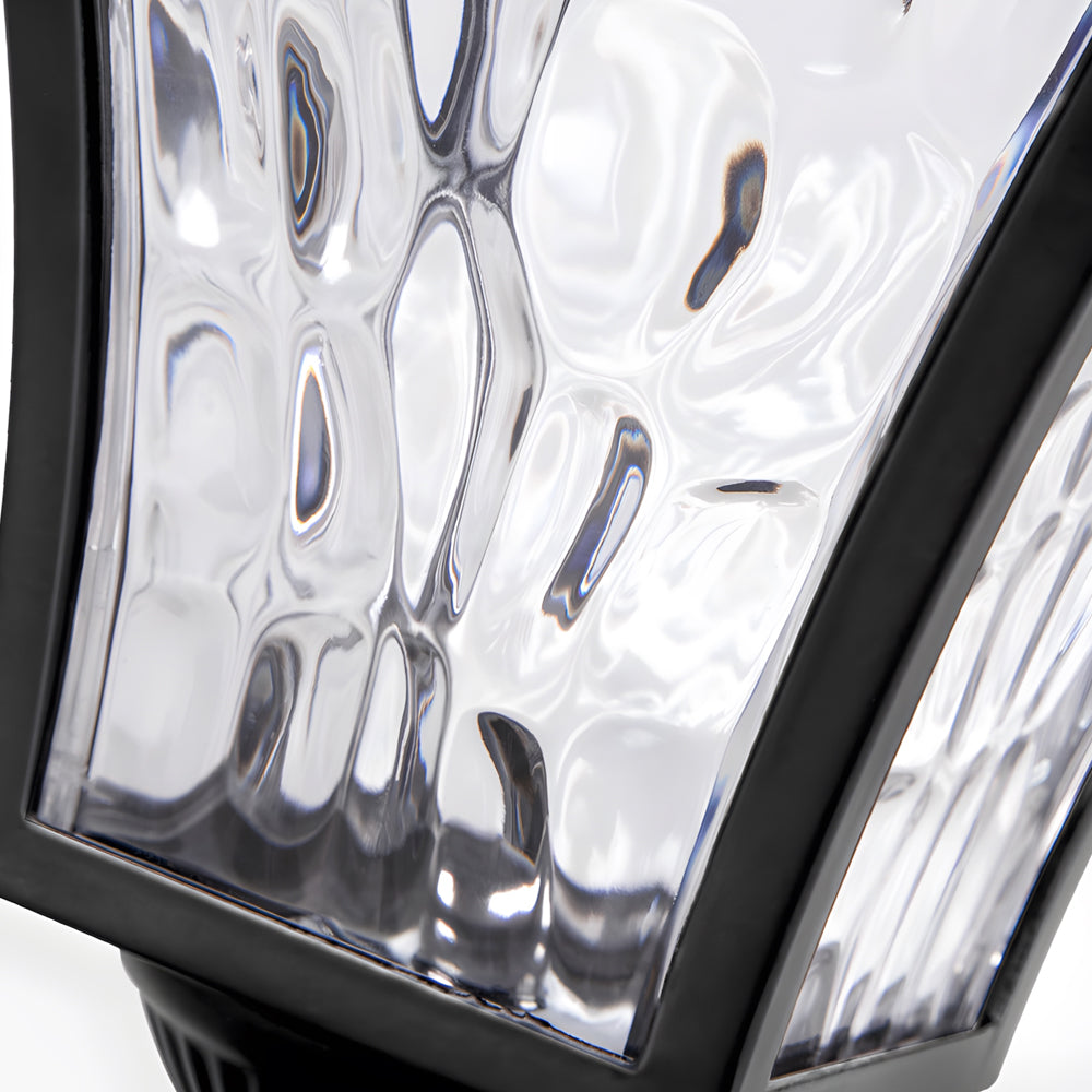 LED Solar Pillar Lights Outdoor Waterproof Cast Aluminum - Lamp Outdoor