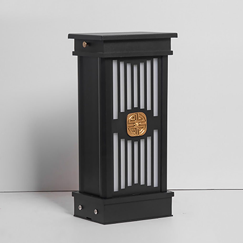 Traditional LED Post Light Retro Black Waterproof Outdoor Garden Lighting - Lamp Outdoor