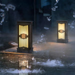 Traditional LED Post Light Retro Black Waterproof Outdoor Garden Lighting - Lamp Outdoor