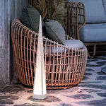 Stainless Steel Waterproof Geometric Floor Lamp with Pyramid Design - Lamp Outdoor