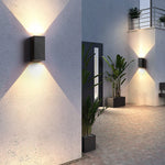 Two Light Effect Optional Waterproof LED Wall Light for Outdoor Villa Courtyard - Lamp Outdoor