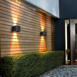 Square Waterproof Up Down Lighting Adjustable Modern Exterior Lights - Lamp Outdoor