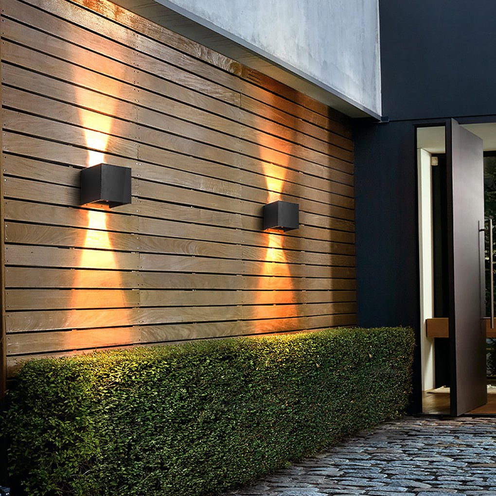 Square Waterproof Up Down Lighting Adjustable Modern Exterior Lights - Lamp Outdoor