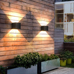 Square Waterproof Up Down Lighting Adjustable Modern Exterior Lights - Lamp Outdoor