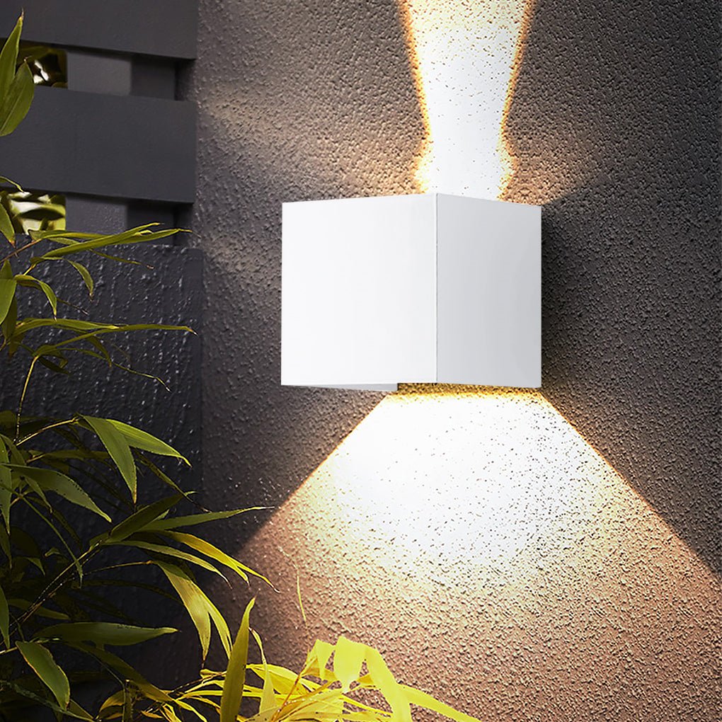 Square Waterproof Up Down Lighting Adjustable Modern Exterior Lights - Lamp Outdoor