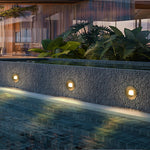 Ultra-thin Waterproof Recessed Step Lights LED Ground Lighting for Stairs, Decks (IP65, 110-240V, Warm White) - Lamp Outdoor