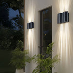 Arc Waterproof Wave Wall Sconces Outdoor Cool LED Up and Down Wall Mounted Lights - Lamp Outdoor