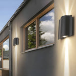 Arc Waterproof Wave Wall Sconces Outdoor Cool LED Up and Down Wall Mounted Lights - Lamp Outdoor