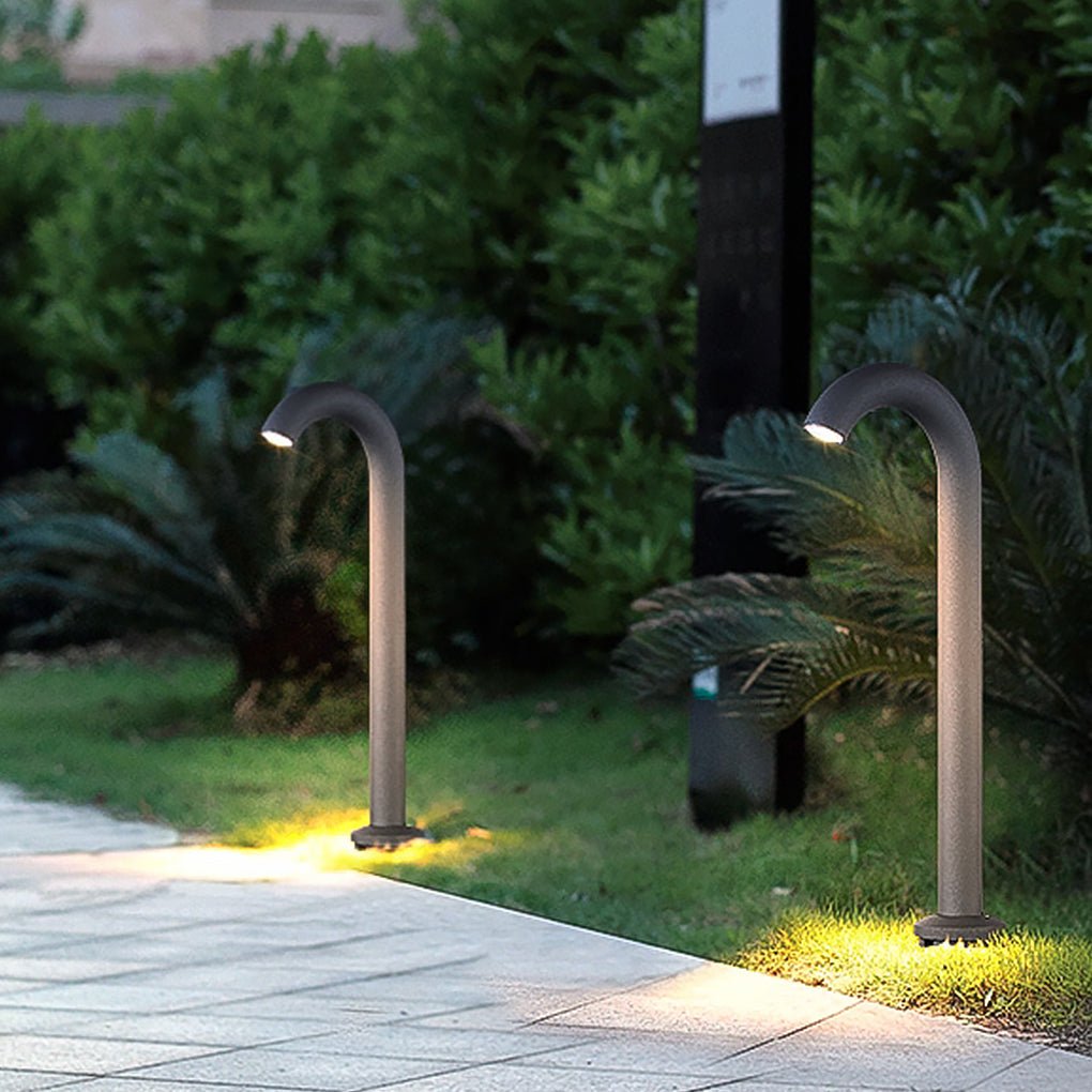Curved Arch Aluminum LED Outdoor Light for Paths and Gardens - Lamp Outdoor