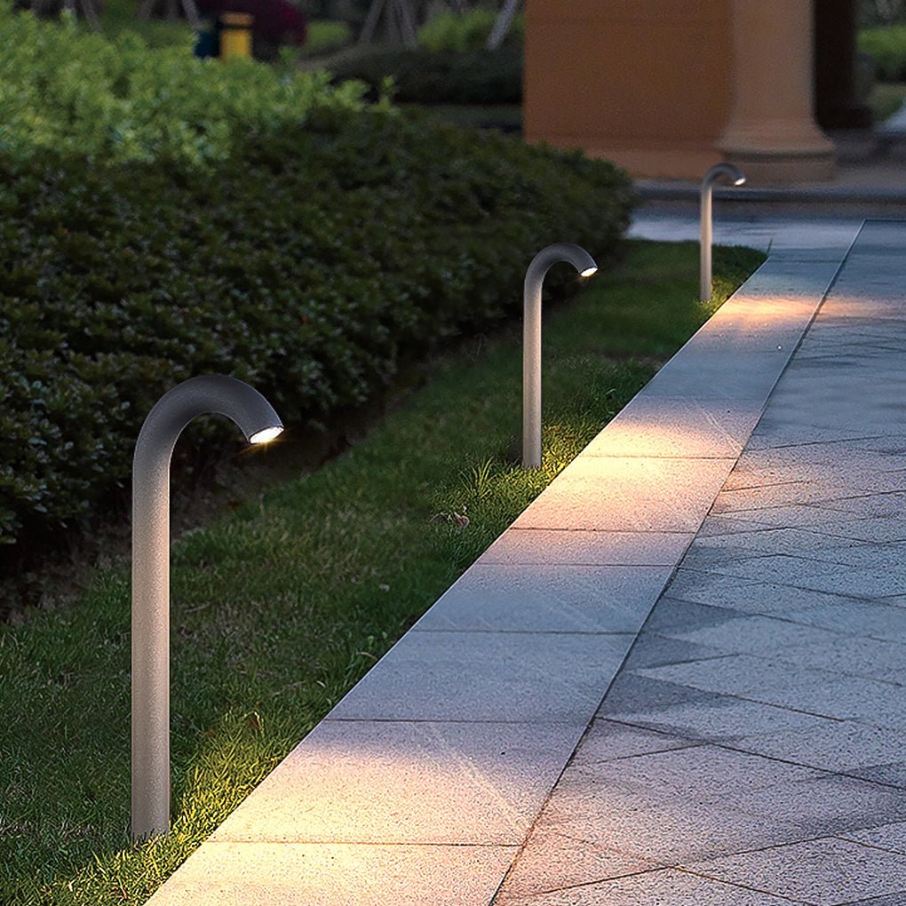 Curved Arch Aluminum LED Outdoor Light for Paths and Gardens - Lamp Outdoor